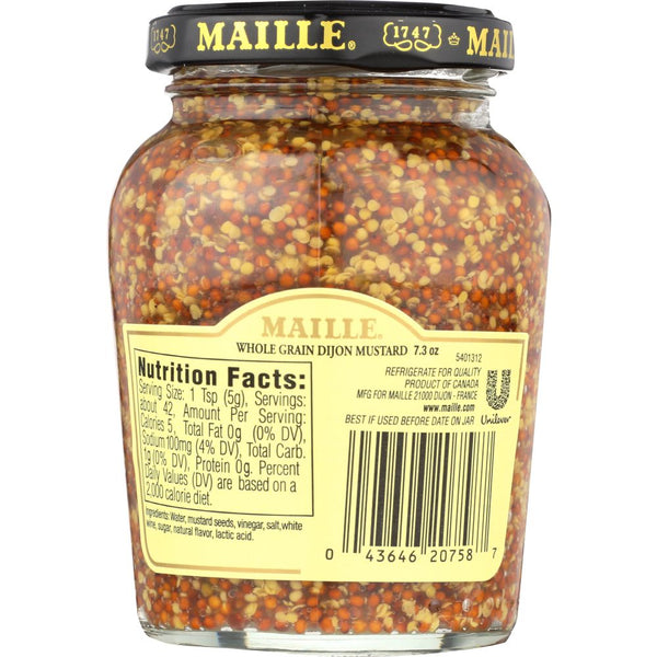 Maille Old Style Whole Grain Dijon Mustard 73 Oz