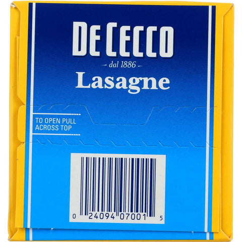 DE CECCO: Lasagne Pasta, 16 oz