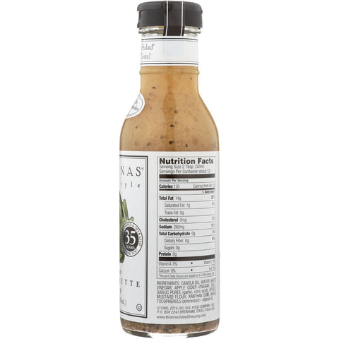 BRIANNAS: Home Style Dressing Real French Vinaigrette, 12 oz