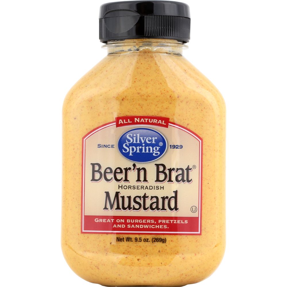 SILVER SPRING: Beer 'n Brat Mustard, 9.5 Oz