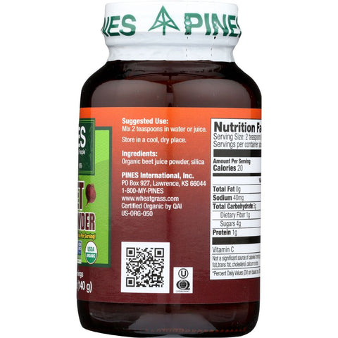 PINES INTERNATIONAL: Beet Juice Powder, 5 oz