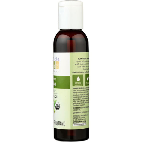 AURA CACIA: Organic Jojoba Skin Care Oil, 4 oz