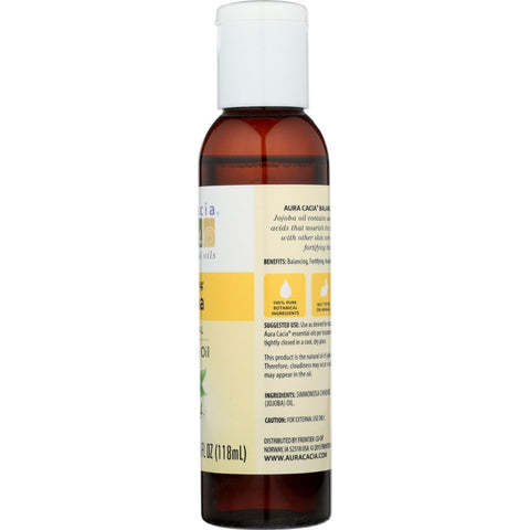 AURA CACIA: Natural Skin Care Oil Jojoba Balancing, 4 Oz