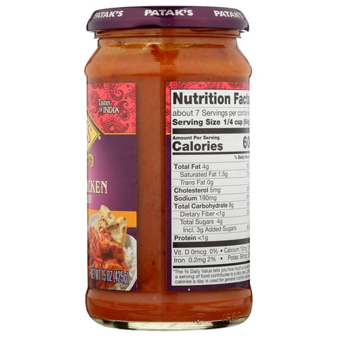 PATAKS: Sauce Spicy Butter Chicken, 15 oz