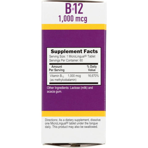 SUPERIOR SOURCE: Vitamin, B12 1000 MCG, 60 tb