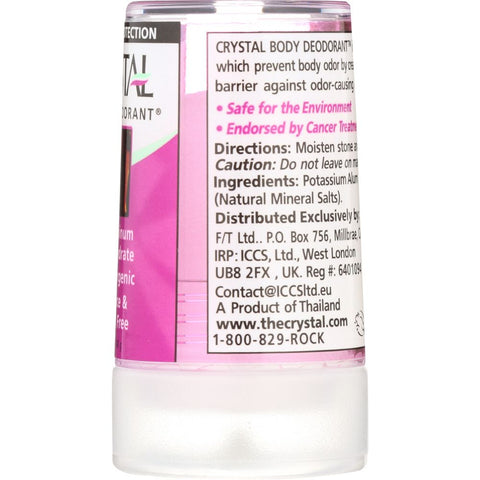 CRYSTAL BODY DEODORANT: Travel Stick Hypoallergenic Fragrance And Paraben Free, 1.5 oz