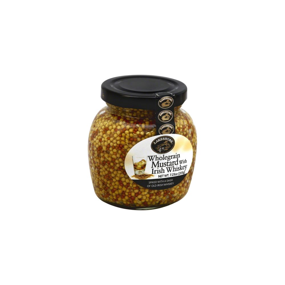 LAKESHORE: Dressing Wholegrain Mustard with Irish Whiskey, 7.23 oz