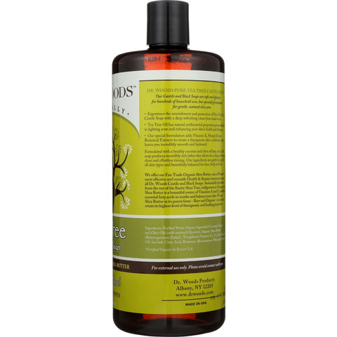 DR. WOODS: Castile Soap Tea Tree with Shea Butter, 32 Oz