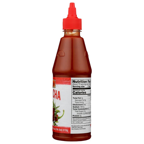 LEE KUM KEE: Sriracha Chili Sauce, 18 Oz