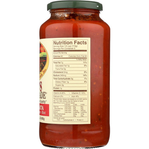 RAO'S HOMEMADE: Hot Arrabbiata Fra Diavolo Sauce, 24 oz