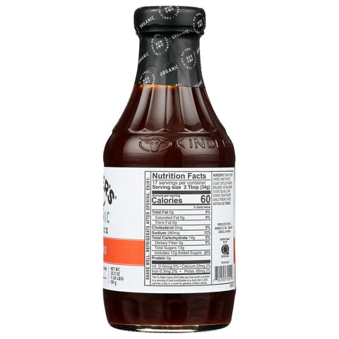 KINDERS: Organic Mild BBQ Sauce, 20.5 oz