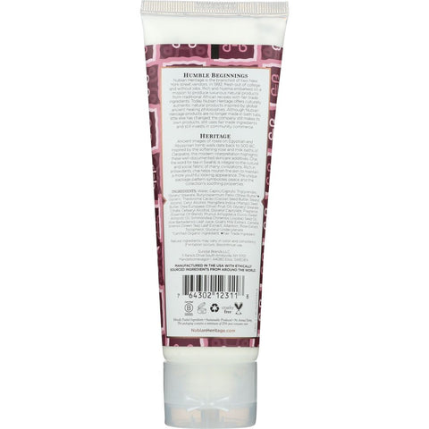 NUBIAN HERITAGE: Hand Cream Goat's Milk & Chai with Rose Extract, 4 oz