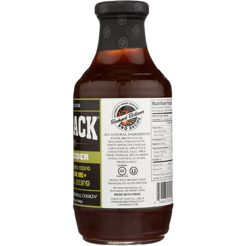 RIB RACK: Campfire Cider BBQ Sauce, 19 oz