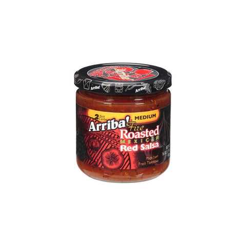 ARRIBA: Fire Roasted Mexican Red Salsa Medium, 16 Oz