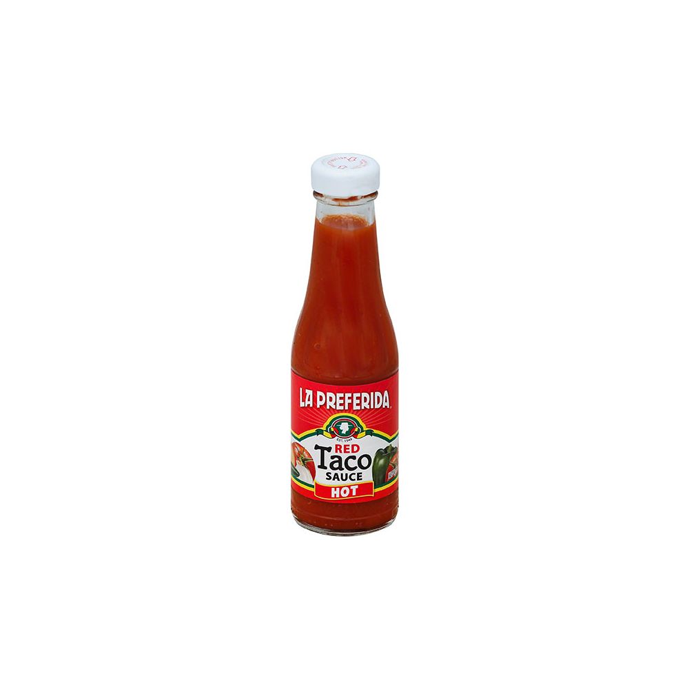 LA PREFERIDA: Salsa Taco Hot Red, 7 oz