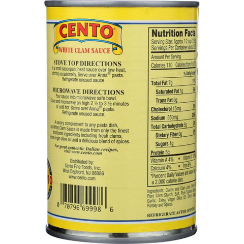 CENTO: White Clam Sauce, 15 oz