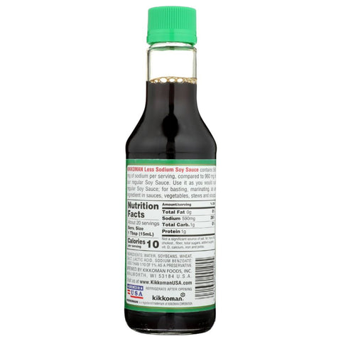 KIKKOMAN: Less Sodium Soy Sauce, 10 oz