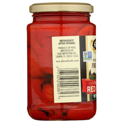 ALESSI: Italian Style Fire Roasted Red Peppers, 12 oz