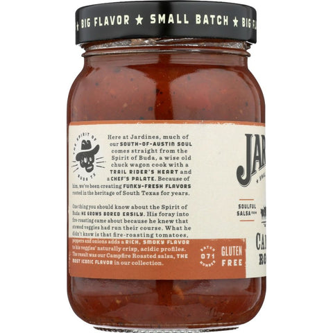 JARDINES: Medium Campfire Roasted Salsa, 16 oz