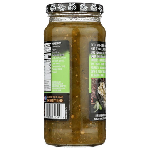 505 SOUTHWESTERN: Hatch Valley Green Chile Salsa With Tomatillos Garlic Lime, 16 oz