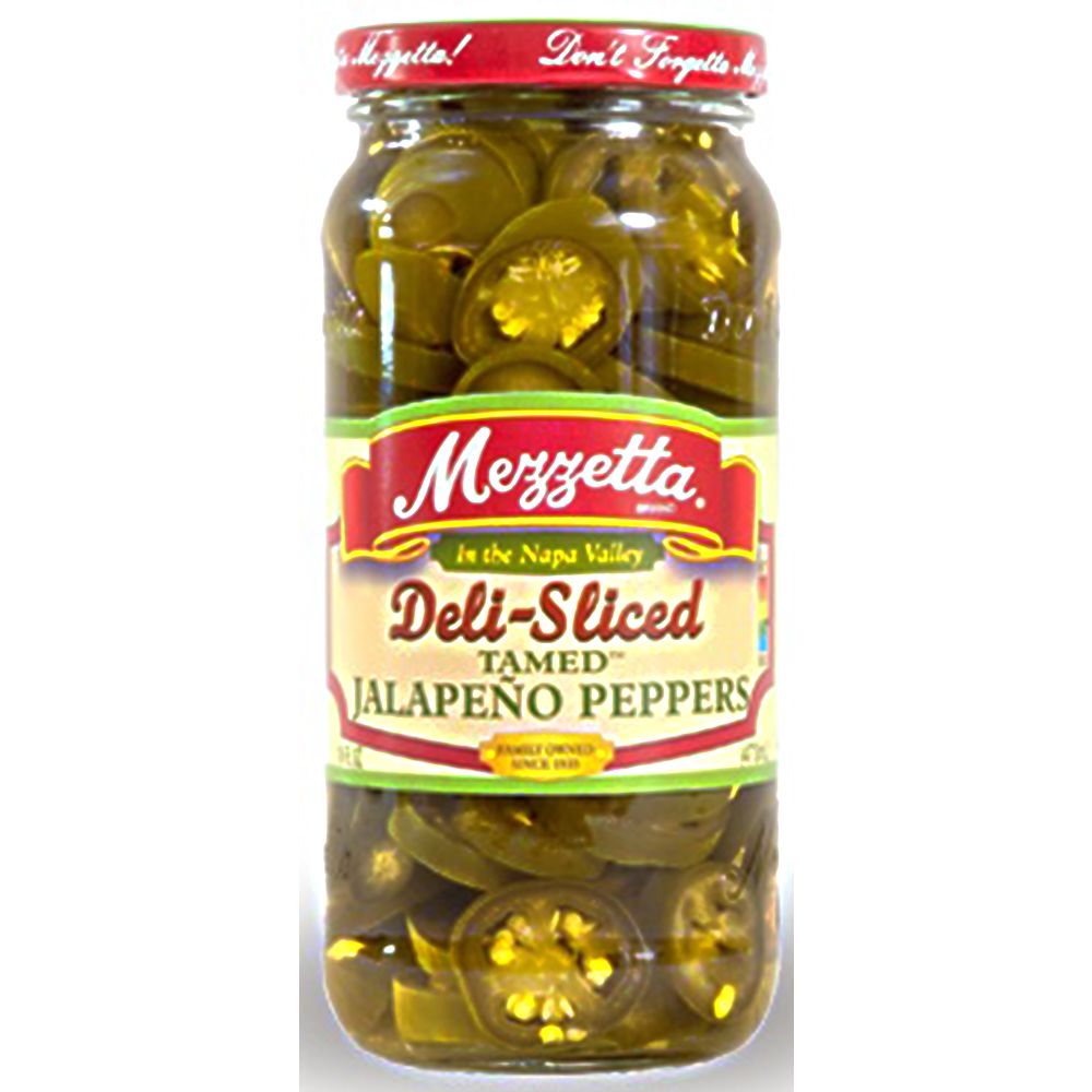 MEZZETTA: Deli-Sliced Tamed Jalapeño Peppers, 16 oz