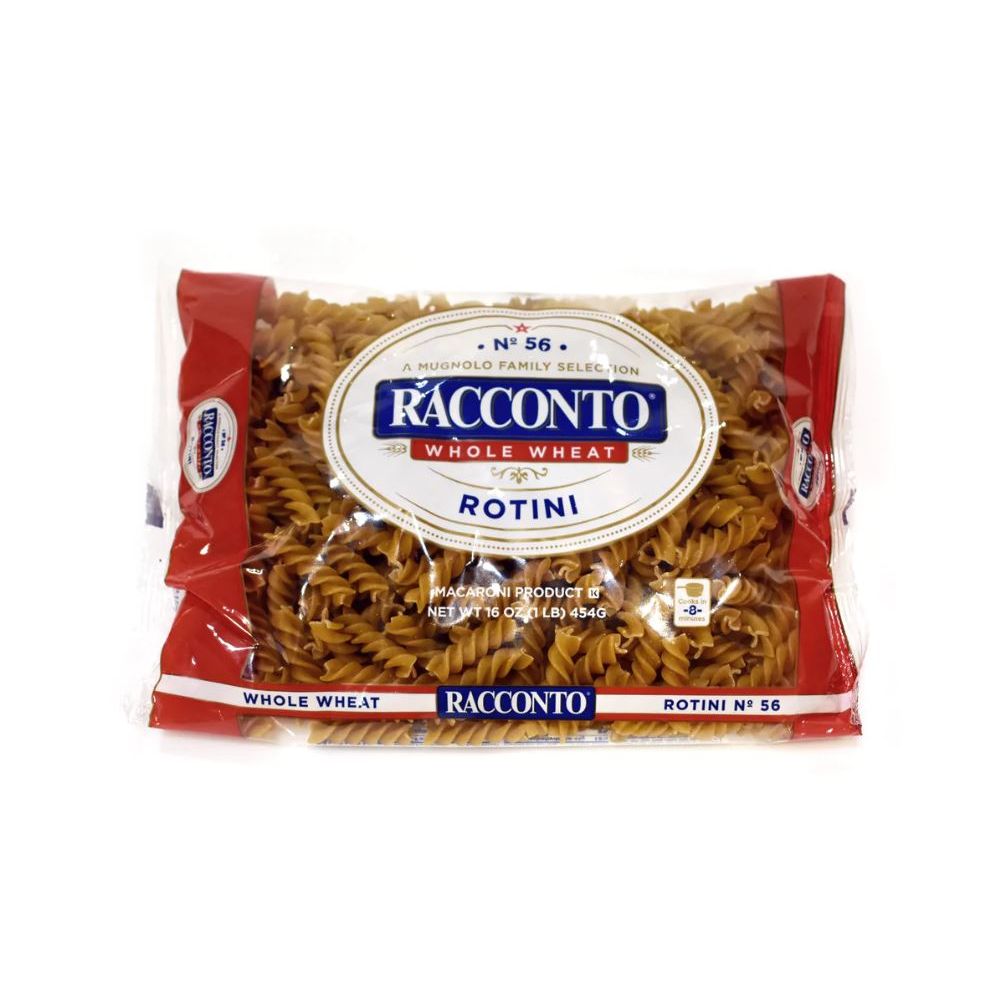 RACCONTO: Whole Wheat Rotini Spring Pasta, 16 oz