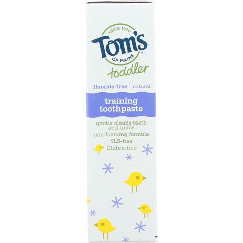 TOMS OF MAINE: Toddler Fluoride-Free Natural Training Toothpaste Mild Fruit, 1.75 oz