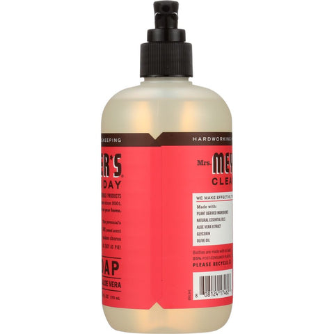 MRS. MEYER'S: Clean Day Liquid Hand Soap Rhubarb Scent, 12.5 oz