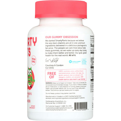 SMARTYPANTS: Probiotic Kids Strawberry, 60 pc