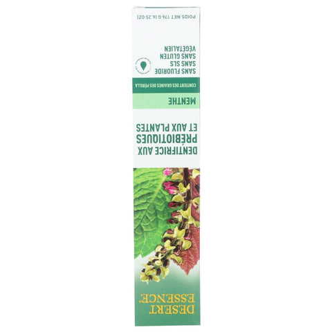 DESERT ESSENCE: Prebiotic Botanical Mint Toothpaste, 6.25 oz